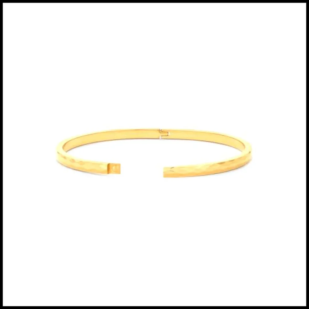 Faceted Hammered Ball Beaded Hinged Bangle Bracelet Elegant Minimal Chic